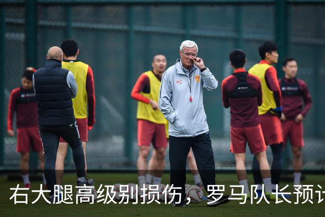 右大腿高级别损伤，罗马队长预计缺阵6到8周