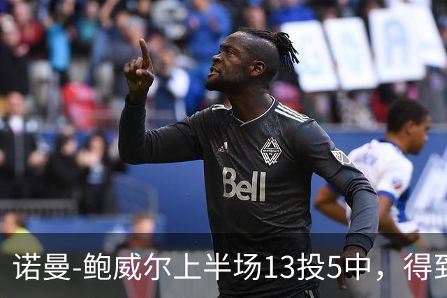诺曼-鲍威尔上半场13投5中，得到19分3篮板1助攻
